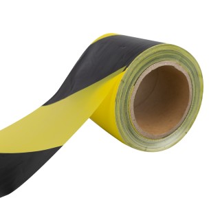 RUBAN DE SIGNALISATION JAUNE / NOIR - 200M